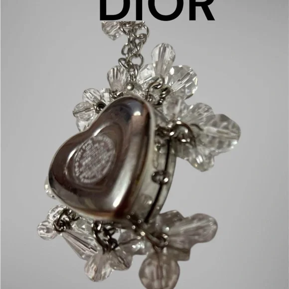 Dior Swarovski Crystal Bracelet Heart Lip Gloss 001 Magical Seduction Bag Charm - Picture 5 of 8